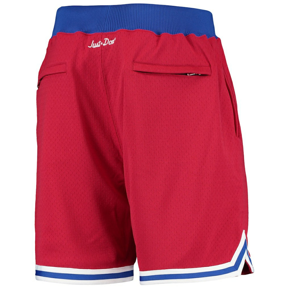New England Patriots Just Don Gold Rush Shorts Red | Mitchell & Ness