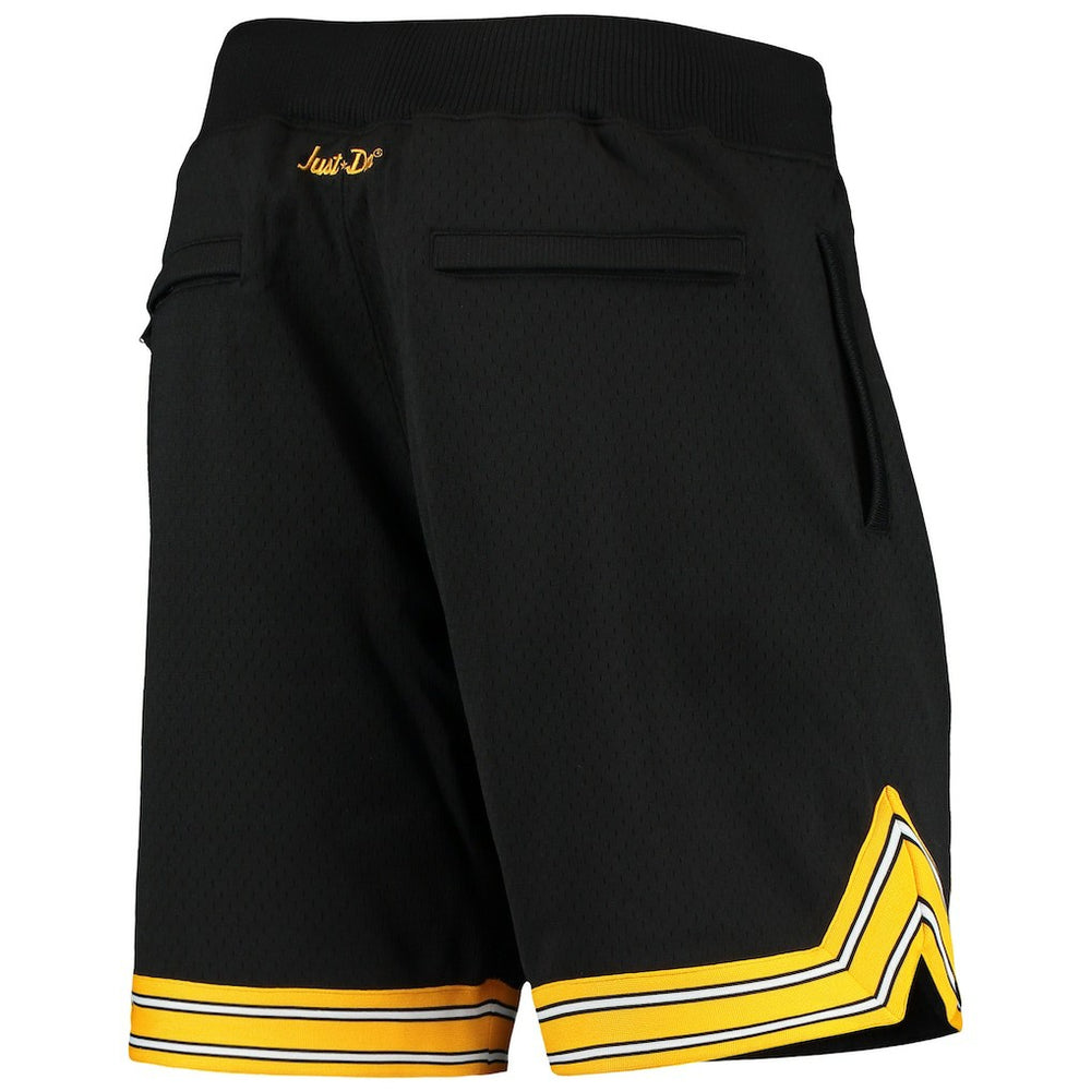 Pittsburgh Steelers Just Don Gold Rush Shorts Black | Mitchell & Ness