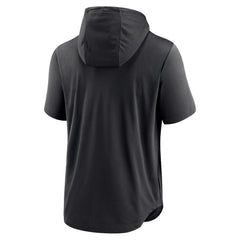 Colorado Rockies Nike Lockup Performance Short Sleeve Lightweight Hooded Top - MLB