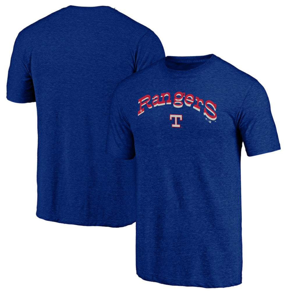 Texas Rangers Fanatics Cooperstown Collection Series Sweep Tri-Blend T-Shirt - MLB