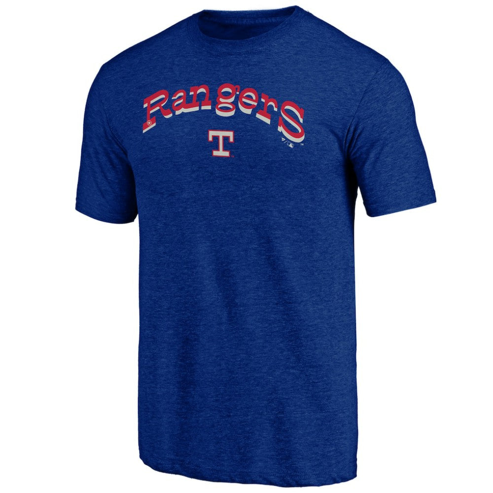 Texas Rangers Fanatics Cooperstown Collection Series Sweep Tri-Blend T-Shirt - MLB