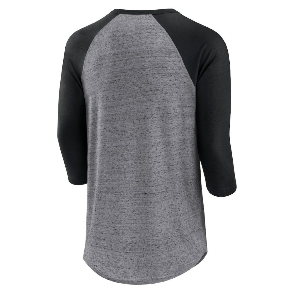 Chicago White Sox Fanatics Iconic Above Heat Speckled Raglan Henley 3/4 Sleeve T-Shirt - MLB