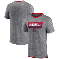 St. Louis Cardinals Fanatics Iconic Team Element Speckled Ringer T-Shirt - MLB