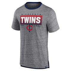 Minnesota Twins Fanatics Iconic Team Element Speckled Ringer T-Shirt - MLB