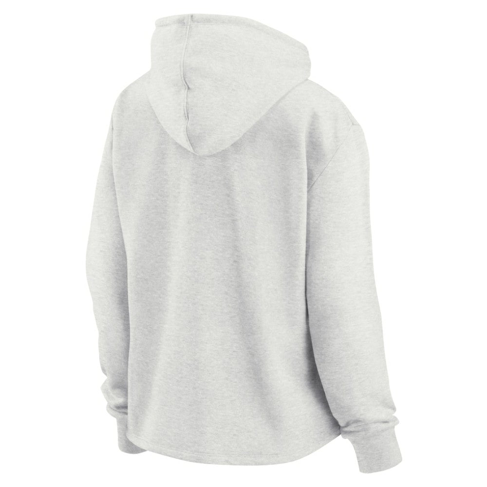 Chicago Blackhawks Fanatics Women's True Classics Legacy Quarter-Zip Hoodie - Ash - NHL