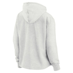 Chicago Blackhawks Fanatics Women's True Classics Legacy Quarter-Zip Hoodie - Ash - NHL