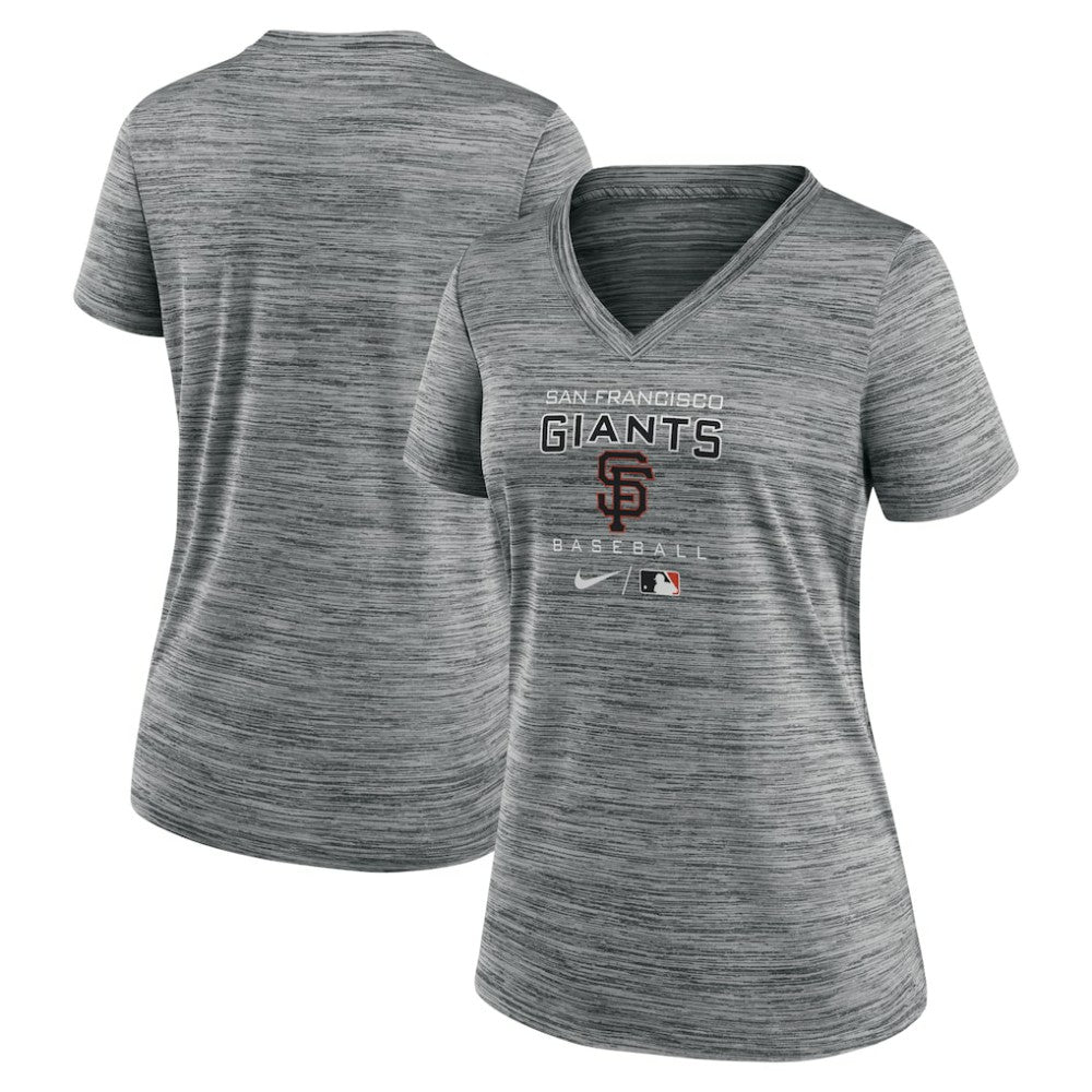 San Francisco Giants Nike Women's Authentic Collection Velocity Performance V-Neck T-Shirt - MLB