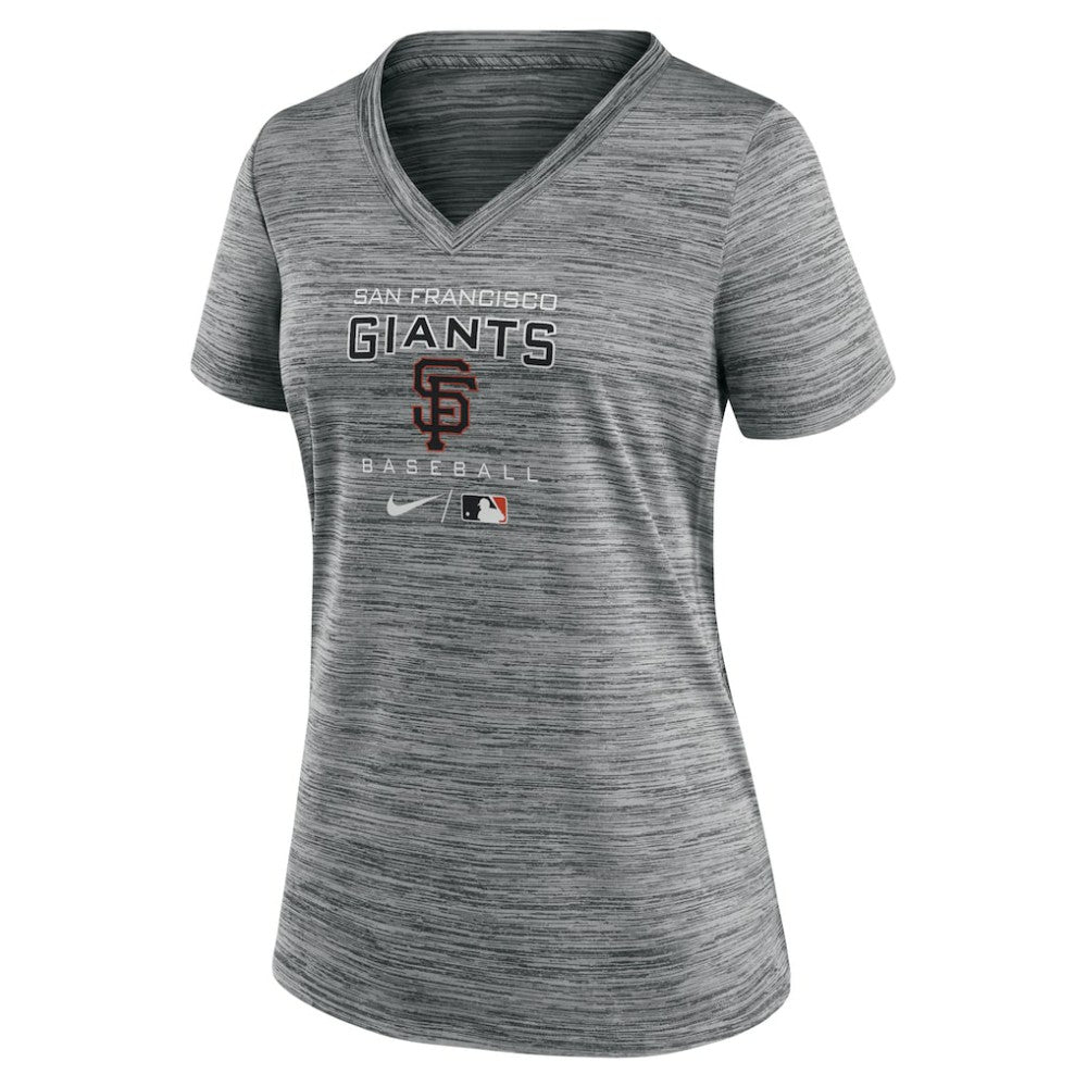 San Francisco Giants Nike Women's Authentic Collection Velocity Performance V-Neck T-Shirt - MLB