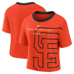 San Francisco Giants Nike Women's Team First High Hip Boxy T-Shirt - MLB