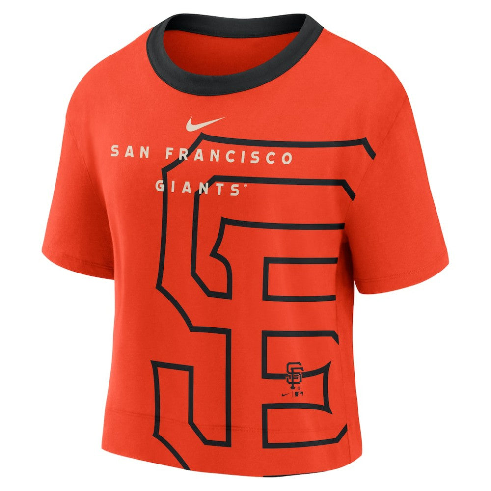 San Francisco Giants Nike Women's Team First High Hip Boxy T-Shirt - MLB