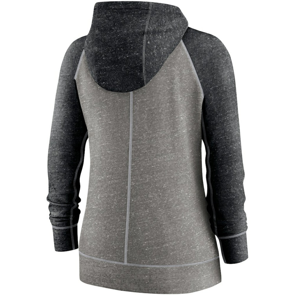 Chicago White Sox Nike Women's Split Wordmark Gym Vintage Raglan Lightweight Full-Zip Hoodie - MLB