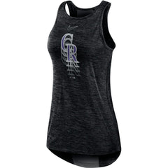 Colorado Rockies Nike Women's Logo Fade High Neck Performance Tank Top - MLB