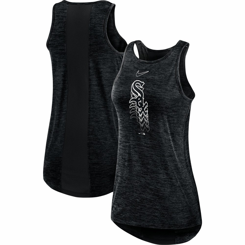 Chicago White Sox Nike Women's Logo Fade High Neck Performance Tank Top - MLB