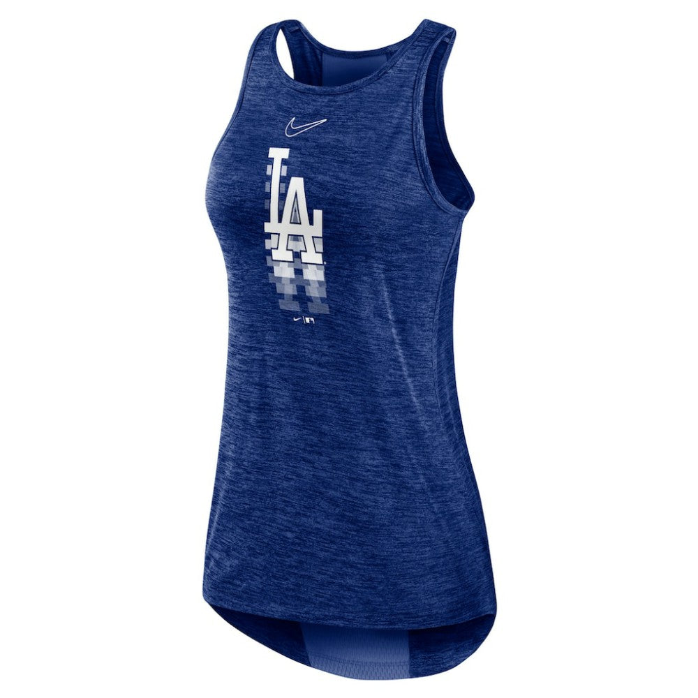 Los Angeles Dodgers Nike Women's Logo Fade High Neck Performance Tank Top - MLB