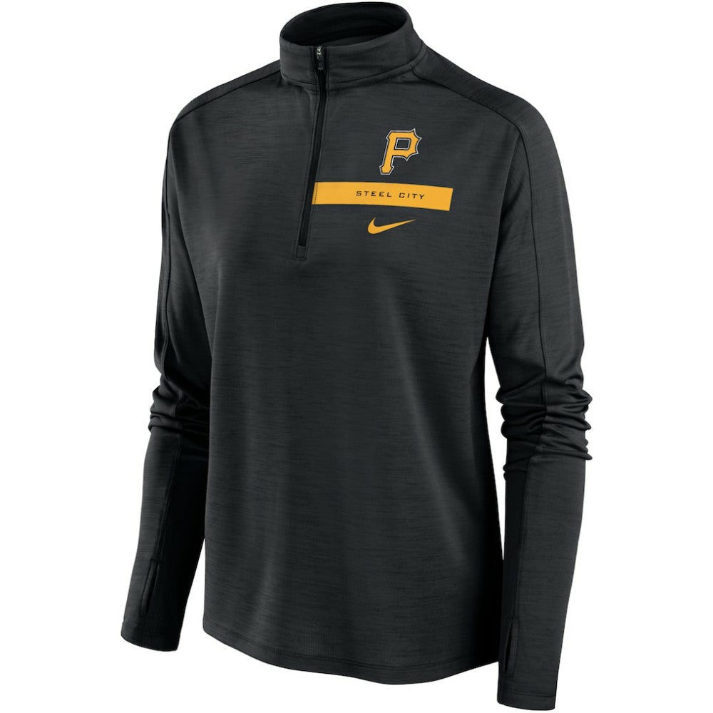Pittsburgh Pirates Nike Women's Primetime Local Touch Pacer Quarter-Zip Top - MLB