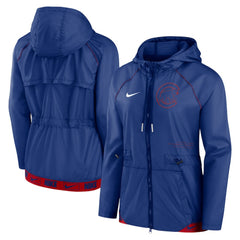 Chicago Cubs Nike Women's Statement Raglan Full-Zip Hoodie Jacket - MLB