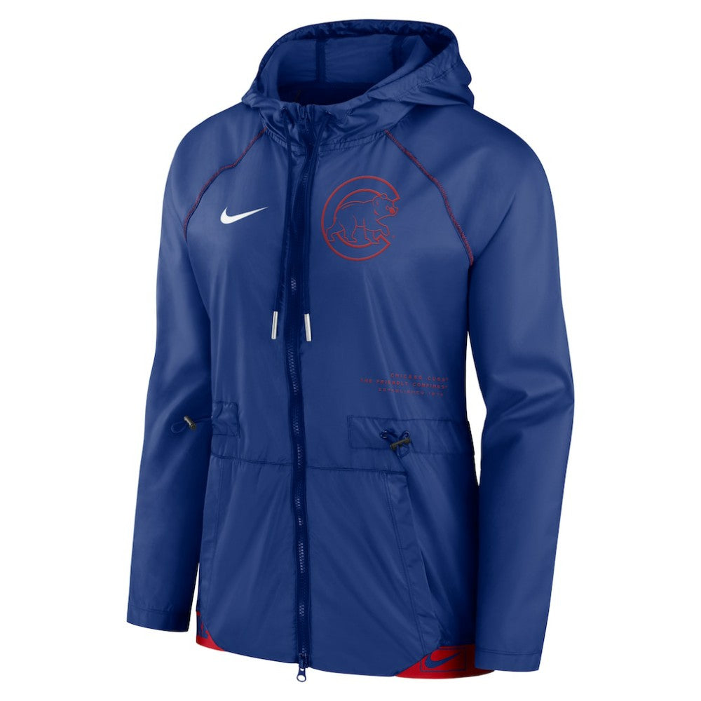 Chicago Cubs Nike Women's Statement Raglan Full-Zip Hoodie Jacket - MLB
