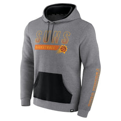 Phoenix Suns Off The Bench Color Block Pullover Hoodie Heathered Gray - NBA