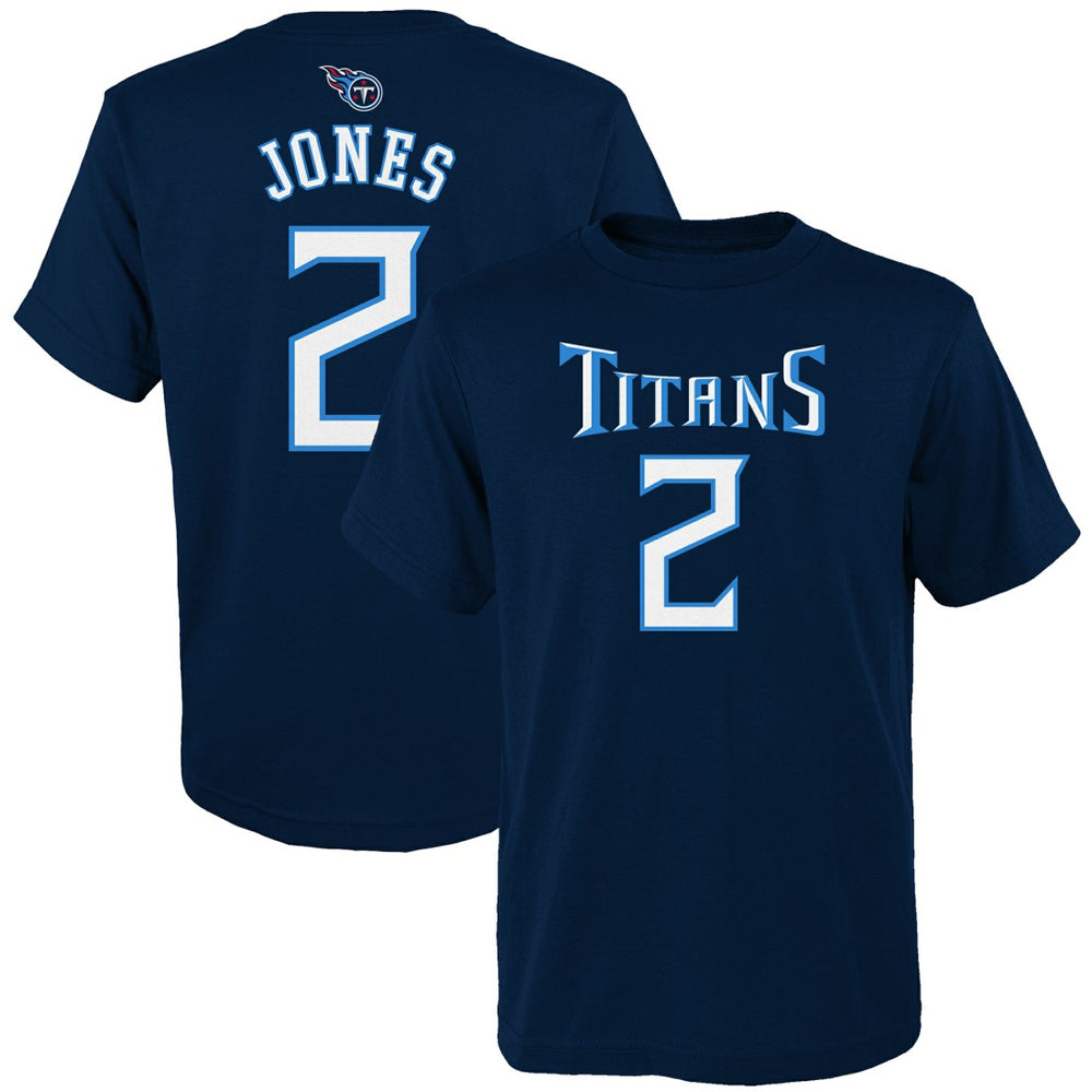 Julio Jones Tennessee Titans Youth Mainliner Player Name & Number T-Shirt Navy | NFL