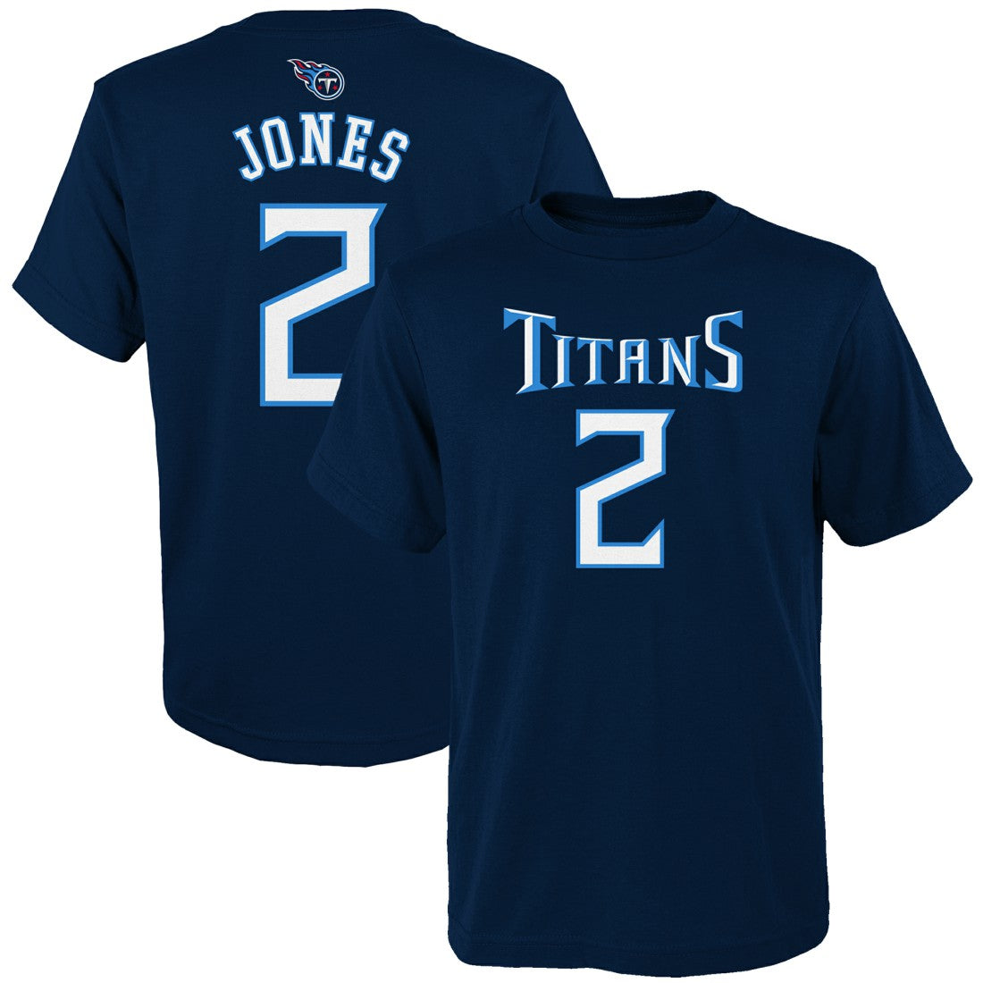 Julio Jones Tennessee Titans Youth Mainliner Player Name & Number T-Shirt Navy | NFL
