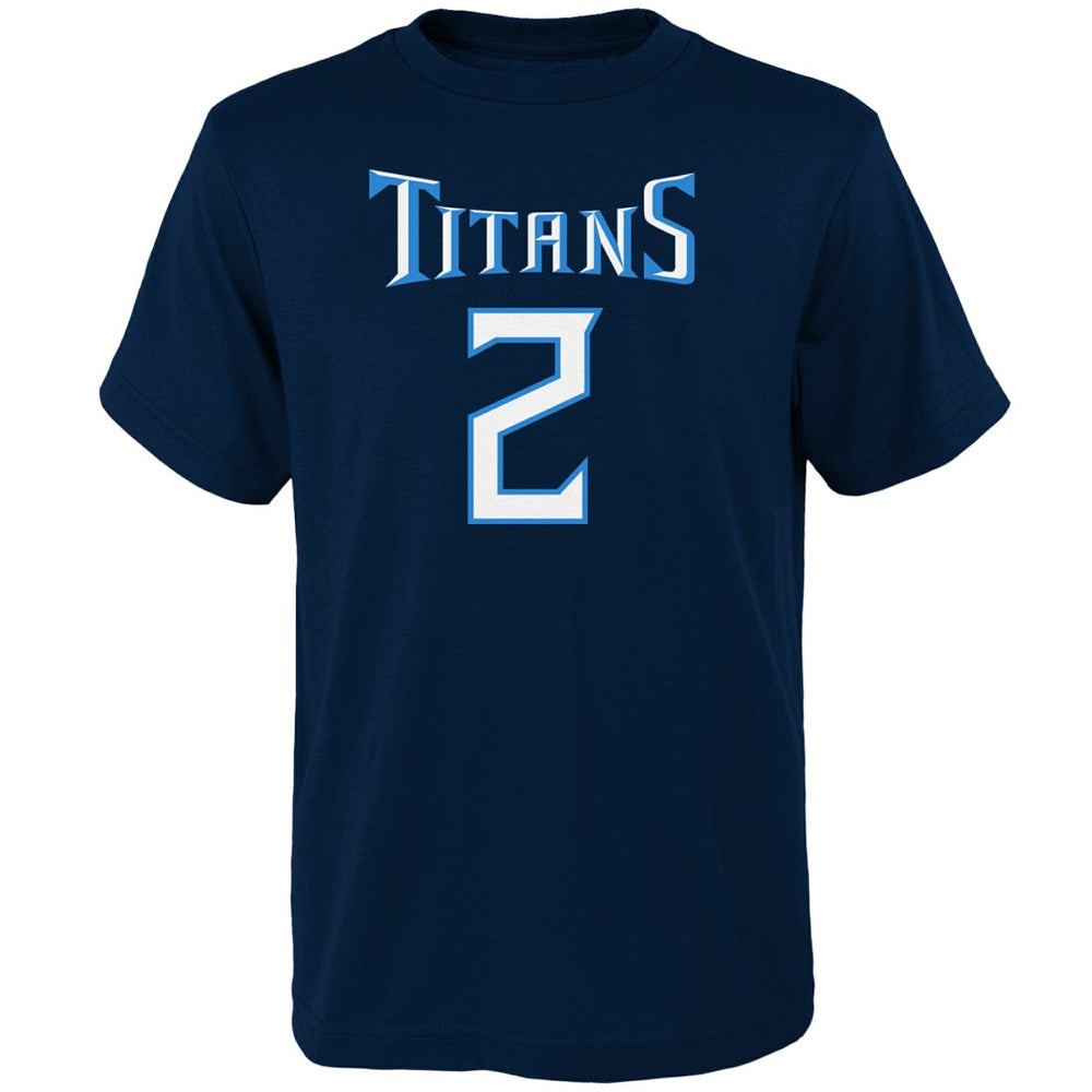 Julio Jones Tennessee Titans Youth Mainliner Player Name & Number T-Shirt Navy | NFL