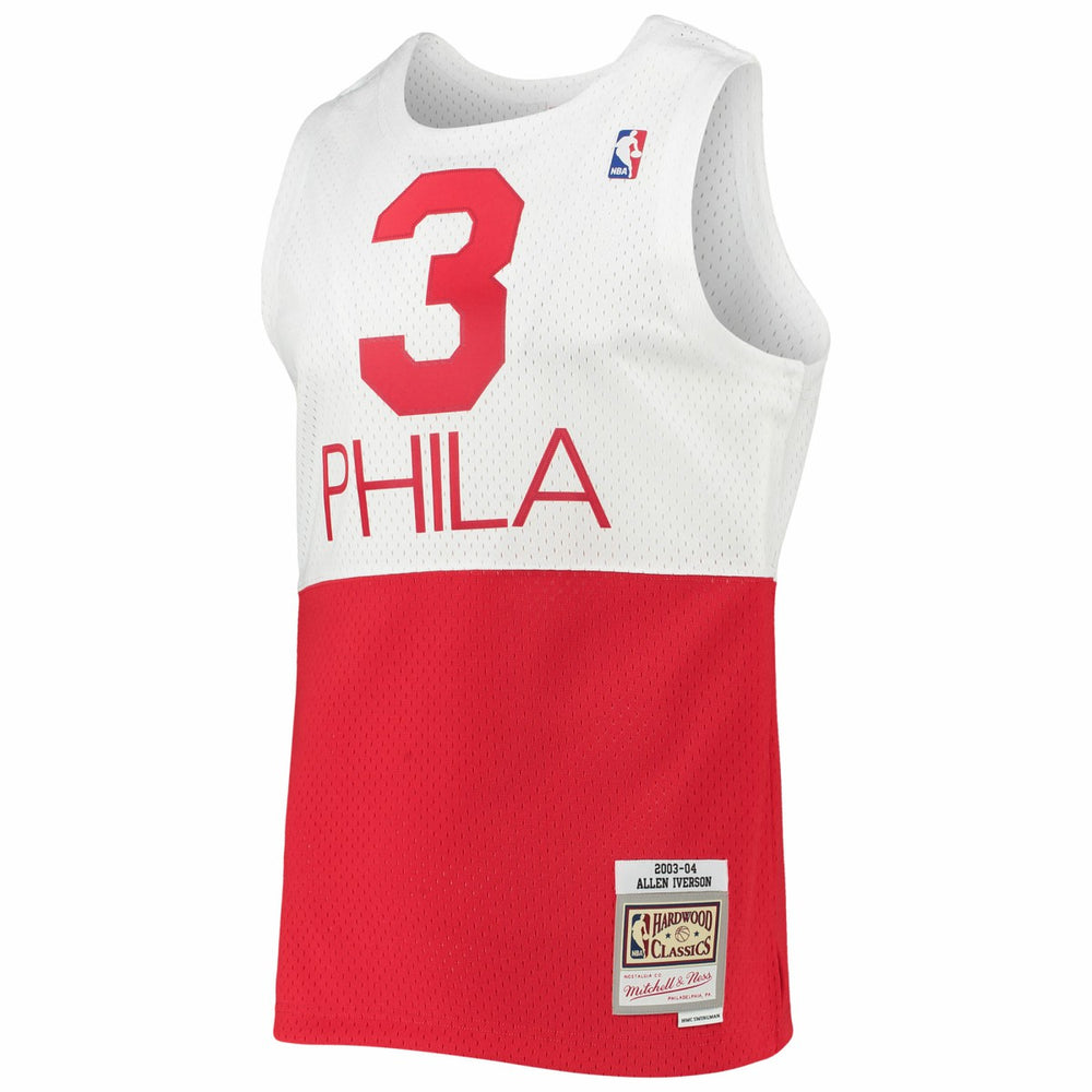 Allen Iverson Philadelphia 76ers 2003/2004 Hardwood Classics Swingman Jersey White - NBA