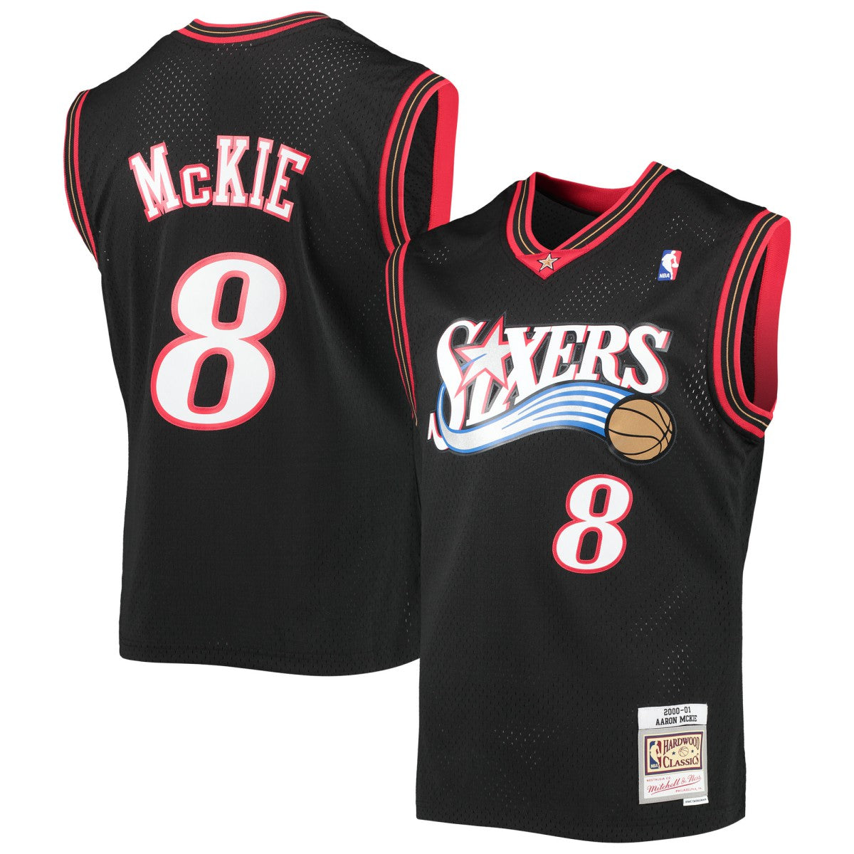 Aaron McKie Philadelphia 76ers Hardwood Classics Swingman Jersey Black - NBA