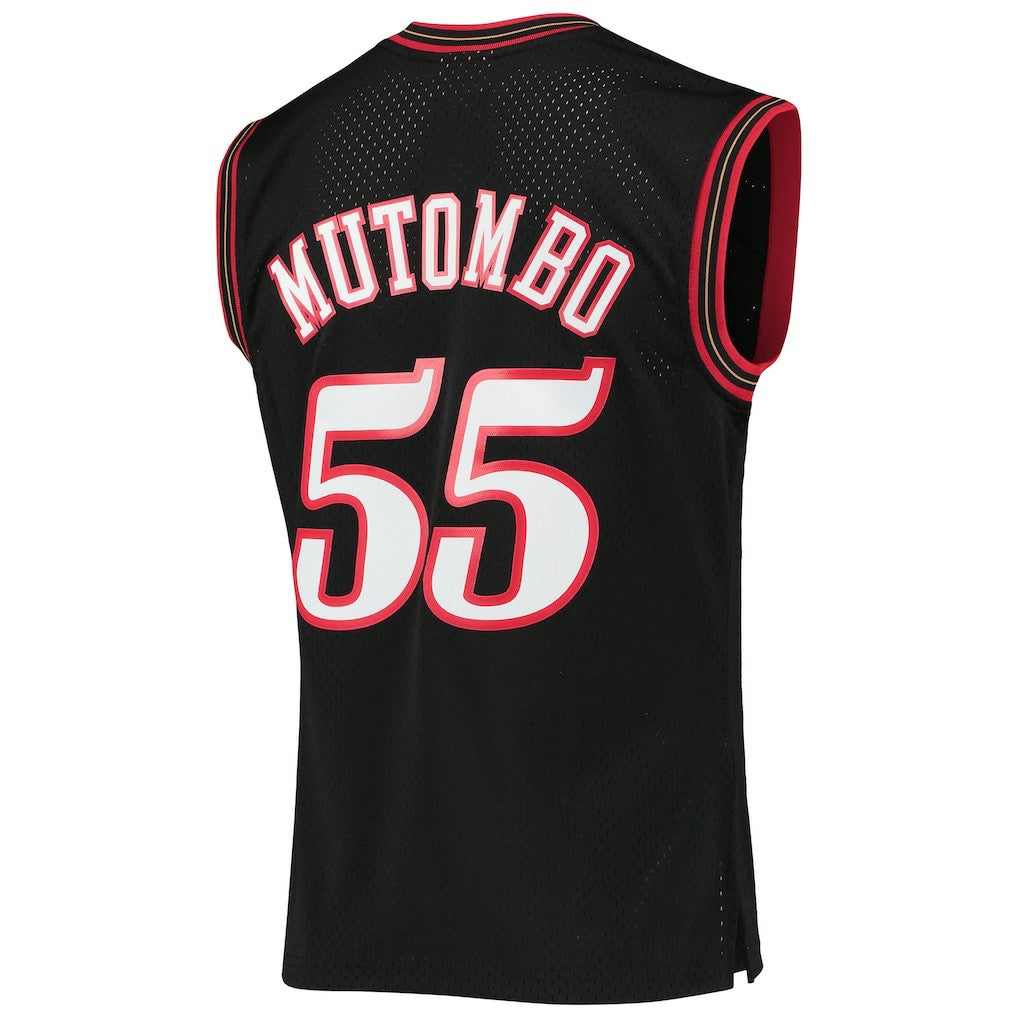 Dikembe Mutombo Philadelphia 76ers Hardwood Classics Swingman Jersey Black - NBA
