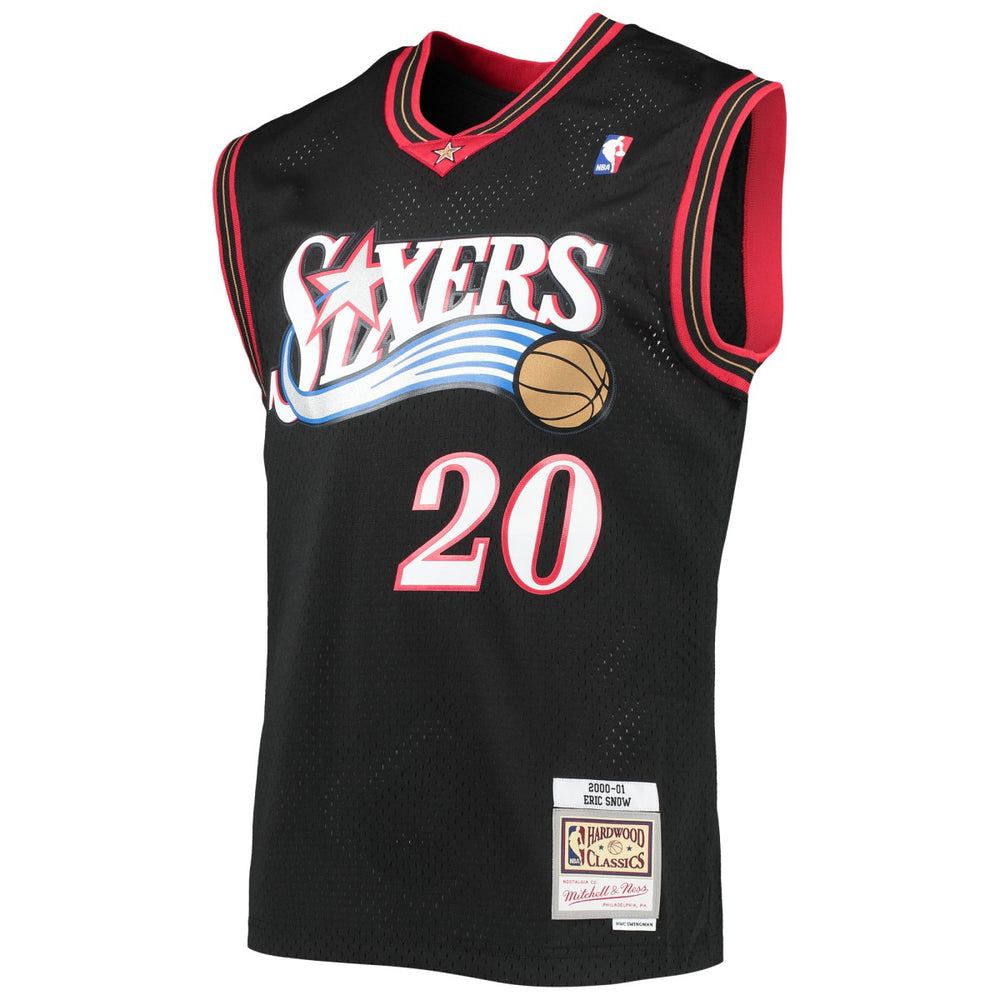 Eric Snow Philadelphia 76ers 2000/01 Hardwood Classics Swingman Jersey Black - NBA