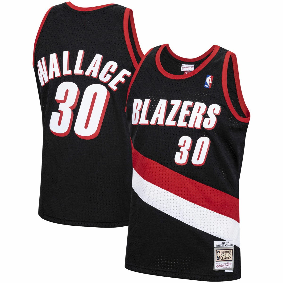 Rasheed Wallace Portland Trail Blazers 1999/00 Hardwood Classics Swingman Jersey Black - NBA