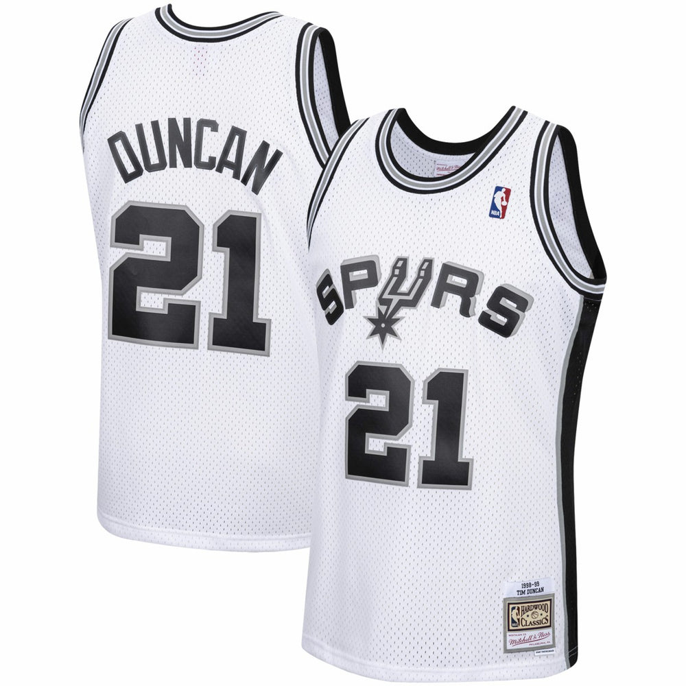 Tim Duncan San Antonio Spurs 1998/99 Hardwood Classics Swingman Jersey White - NBA