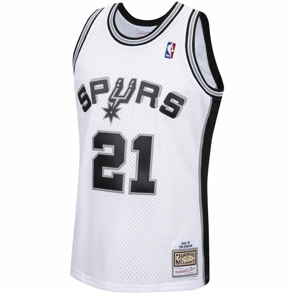 Tim Duncan San Antonio Spurs 1998/99 Hardwood Classics Swingman Jersey White - NBA