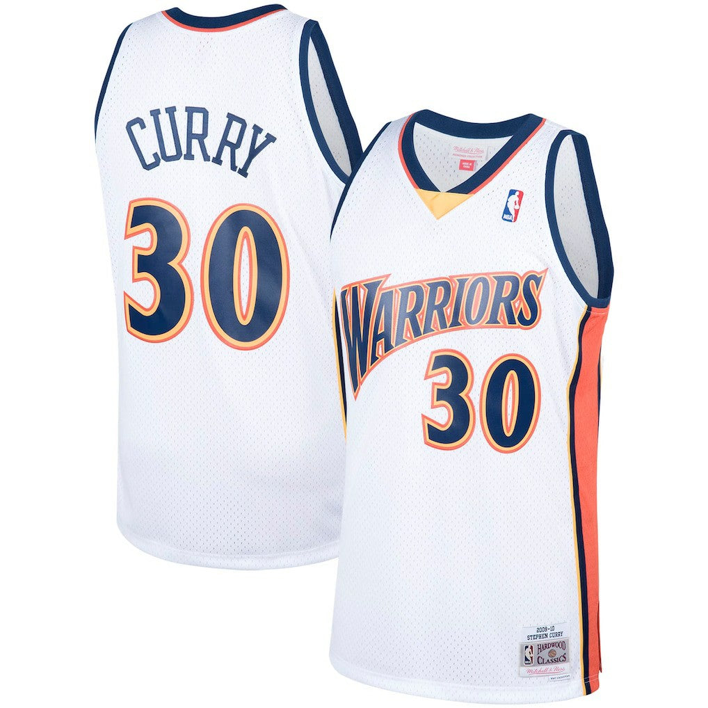 Stephen Curry Golden State Warriors Hardwood Classics Swingman Jersey White - NBA