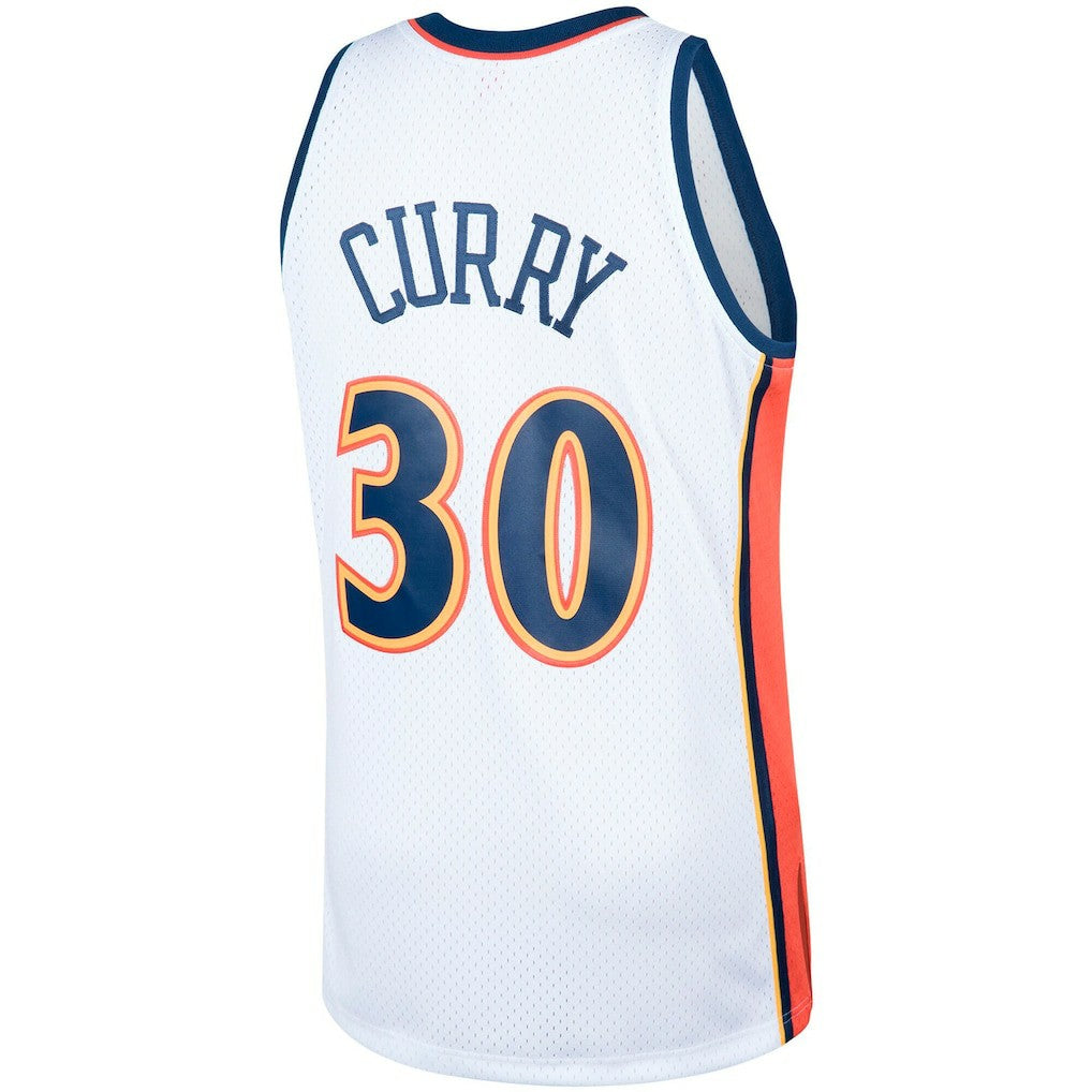 Stephen Curry Golden State Warriors Hardwood Classics Swingman Jersey White - NBA