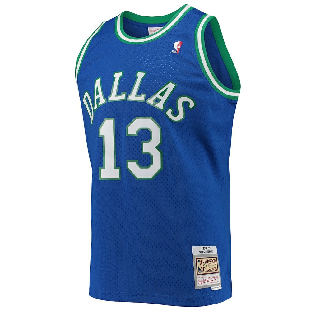 Steve Nash Dallas Mavericks 1998/99 Hardwood Classics Swingman Jersey Blue - NBA