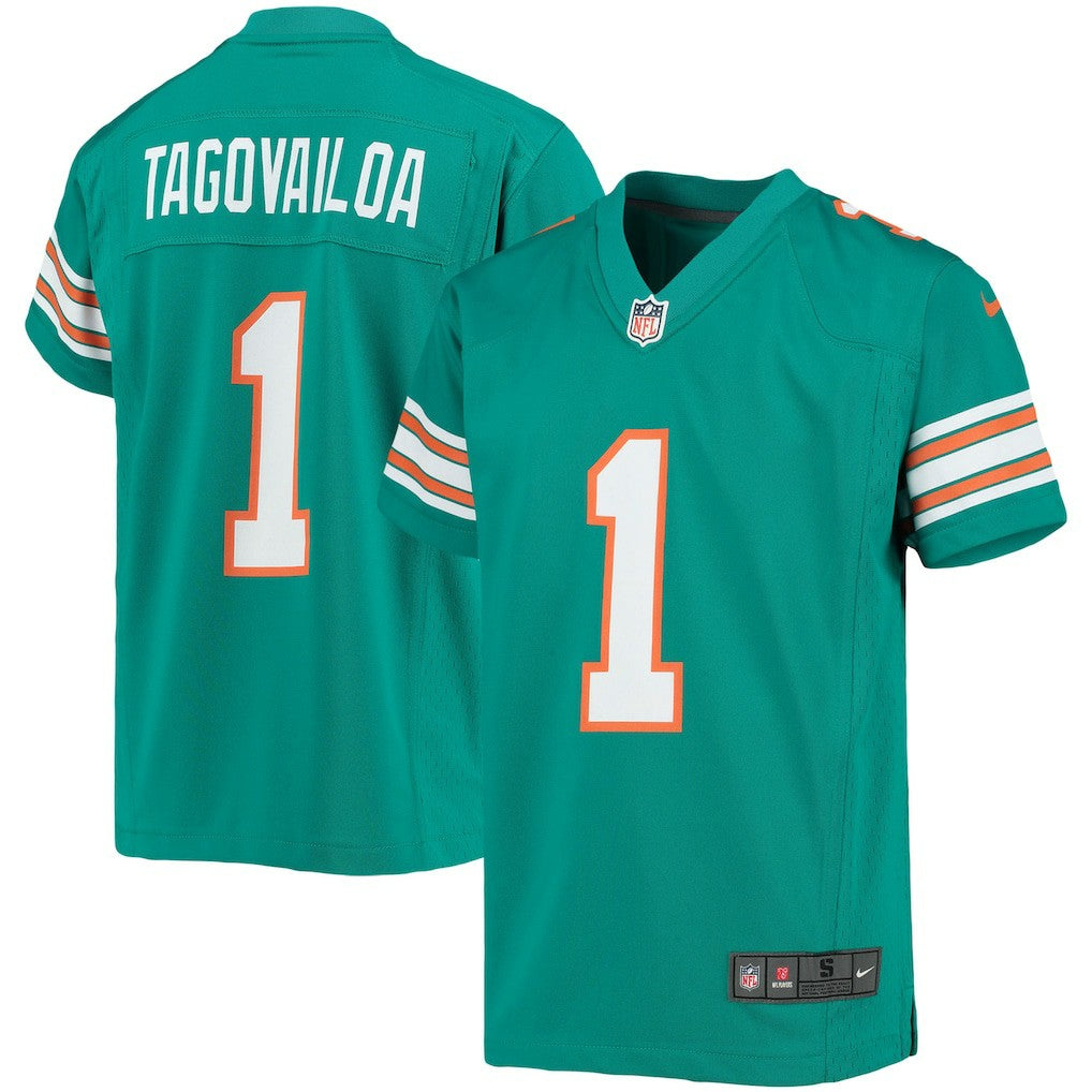 Tua Tagovailoa Miami Dolphins Youth Game Jersey Aqua | Nike for Sale