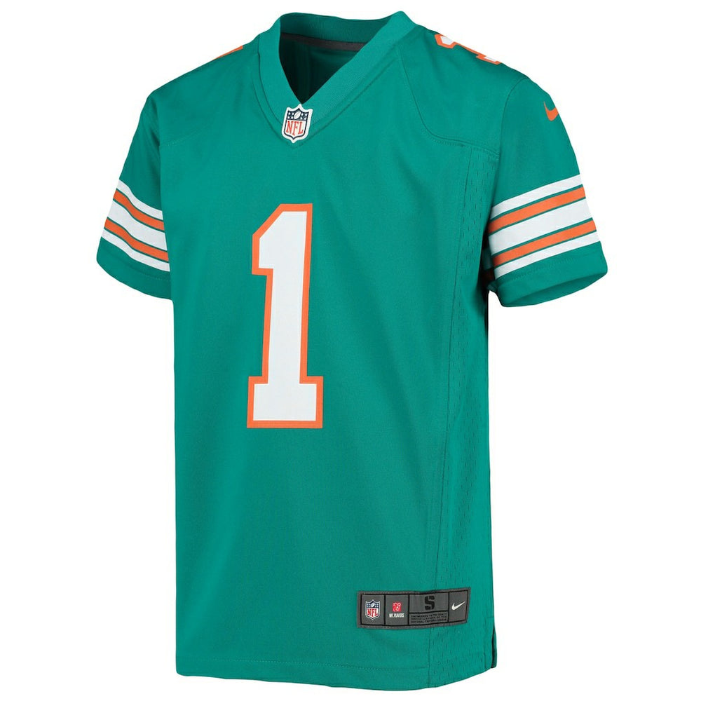 Tua Tagovailoa Miami Dolphins Youth Game Jersey Aqua | Nike for Sale