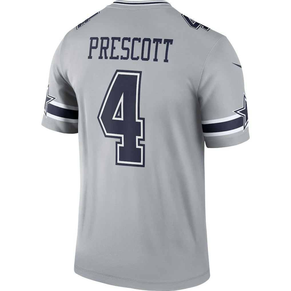 Dak Prescott Dallas Cowboys Inverted Legend Player Performance Top Gray | Nike for Sale