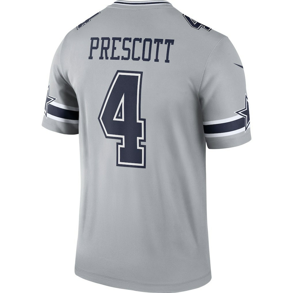 Dak Prescott Dallas Cowboys Inverted Legend Player Performance Top Gray | Nike for Sale