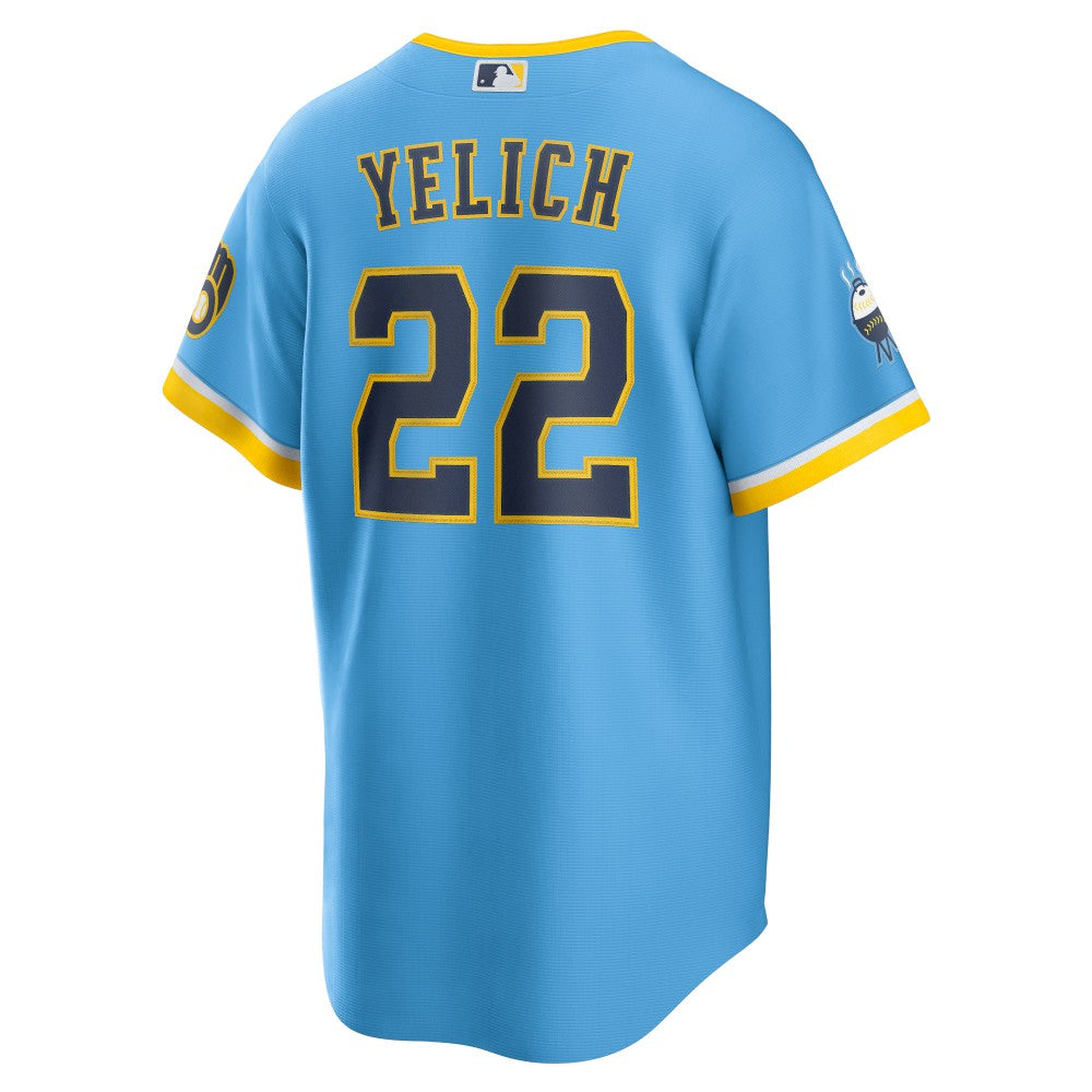 Christian Yelich Milwaukee Brewers Nike City Connect Replica Player Jersey - MLB