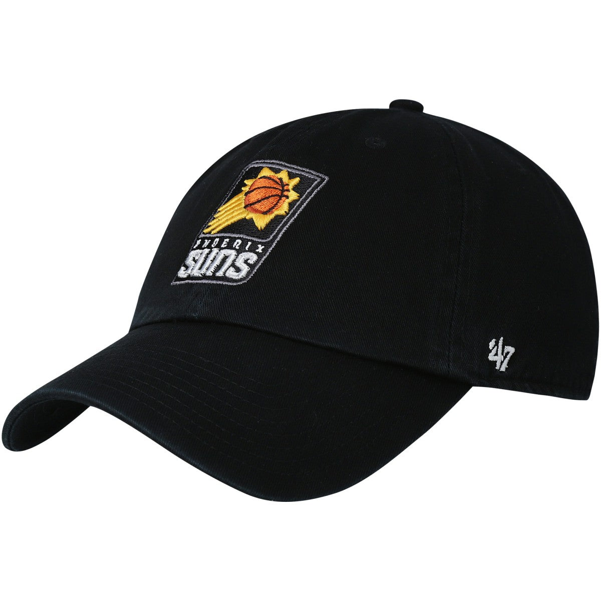 Phoenix Suns '47 Core Logo Clean Up Adjustable Hat Black - NBA