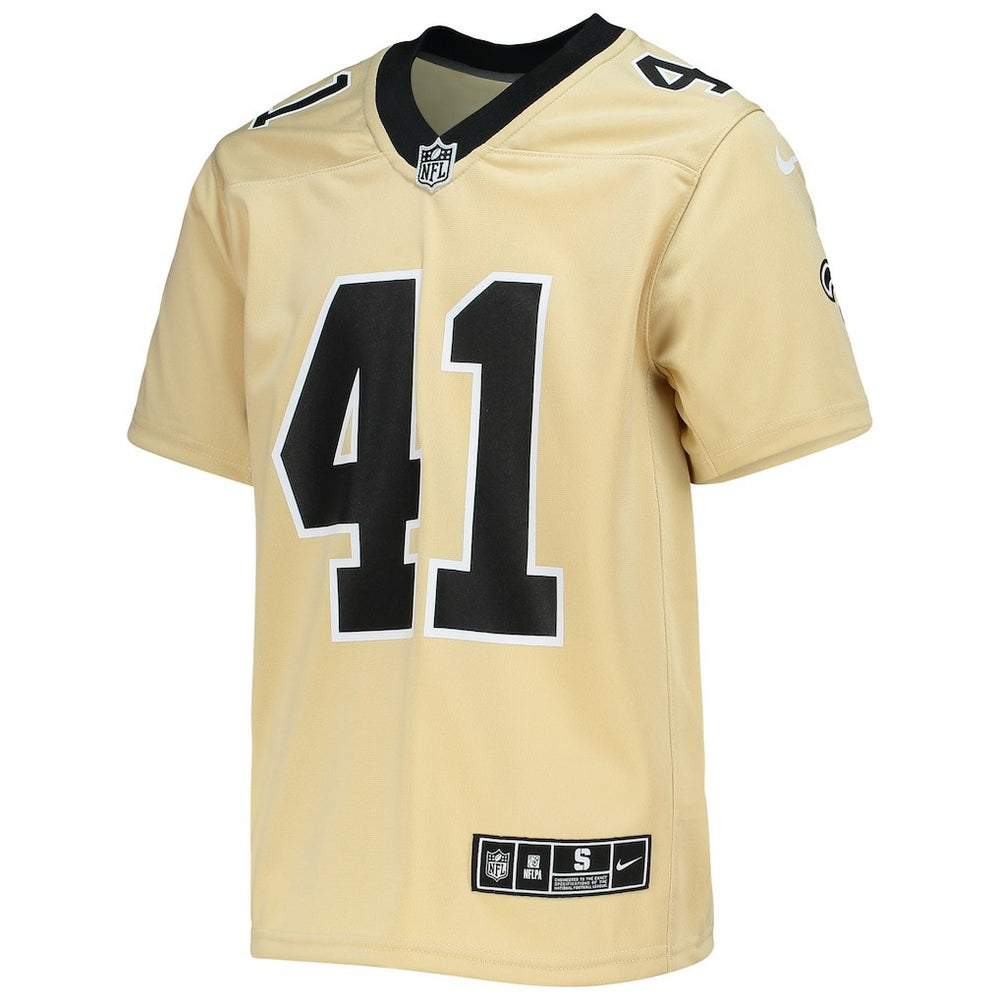 Alvin Kamara New Orleans Saints Youth Inverted Team Game Jersey Gold | Nike for Sale