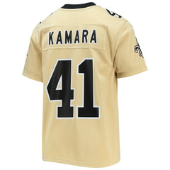 Alvin Kamara New Orleans Saints Youth Inverted Team Game Jersey Gold | Nike for Sale