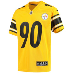 T.J. Watt Pittsburgh Steelers Youth Inverted Team Game Jersey Gold | Nike for Sale