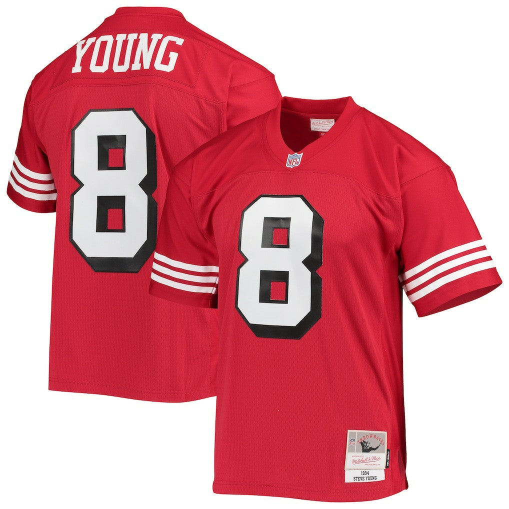 Steve Young San Francisco 49ers Legacy Replica Jersey Scarlet | Mitchell & Ness
