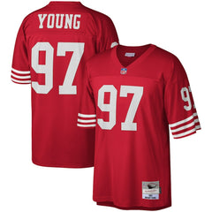 Bryant Young San Francisco 49ers Legacy Replica Jersey Scarlet | Mitchell & Ness