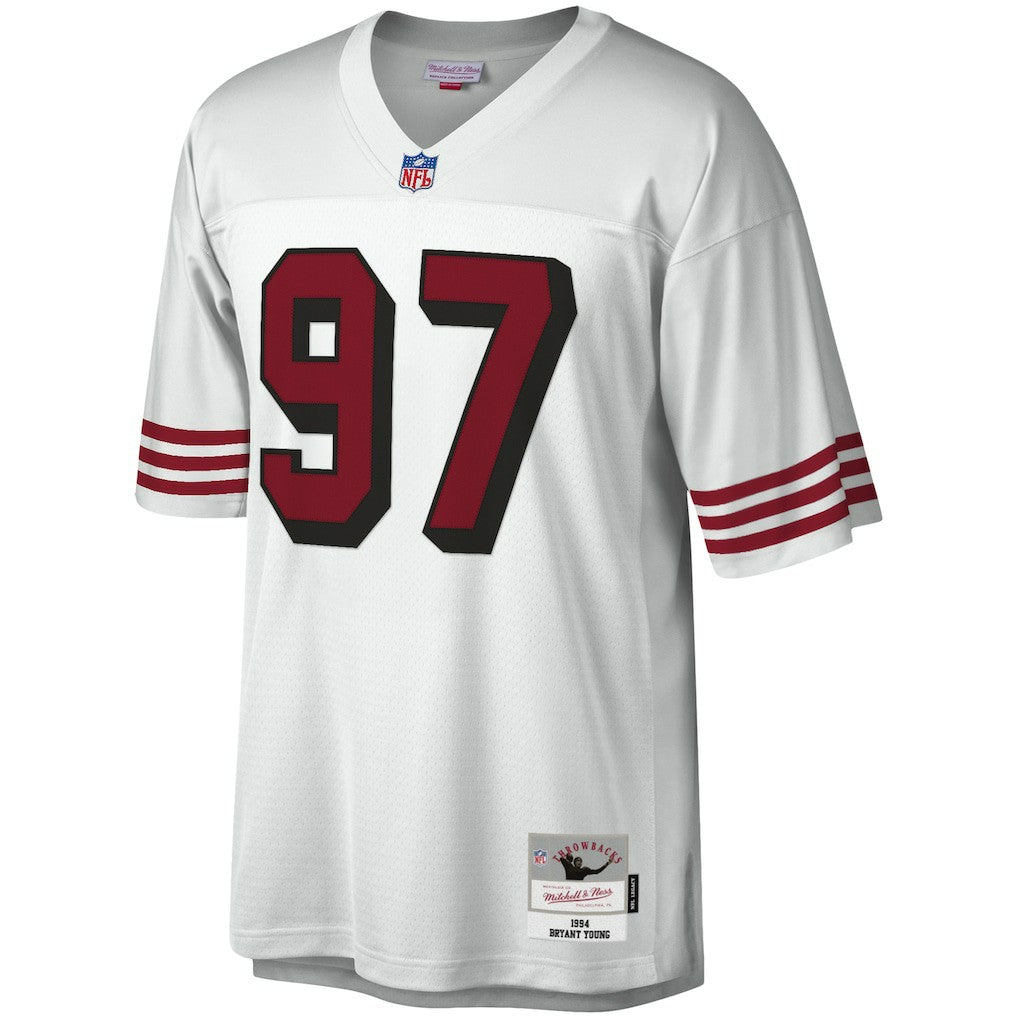 Bryant Young San Francisco 49ers Legacy Replica Jersey White | Mitchell & Ness