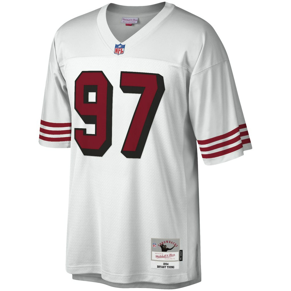 Bryant Young San Francisco 49ers Legacy Replica Jersey White | Mitchell & Ness
