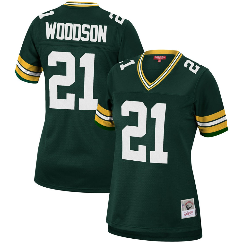 Charles Woodson Green Bay Packers Women's 2010 Legacy Replica Player Jersey Green | Mitchell & Ness
