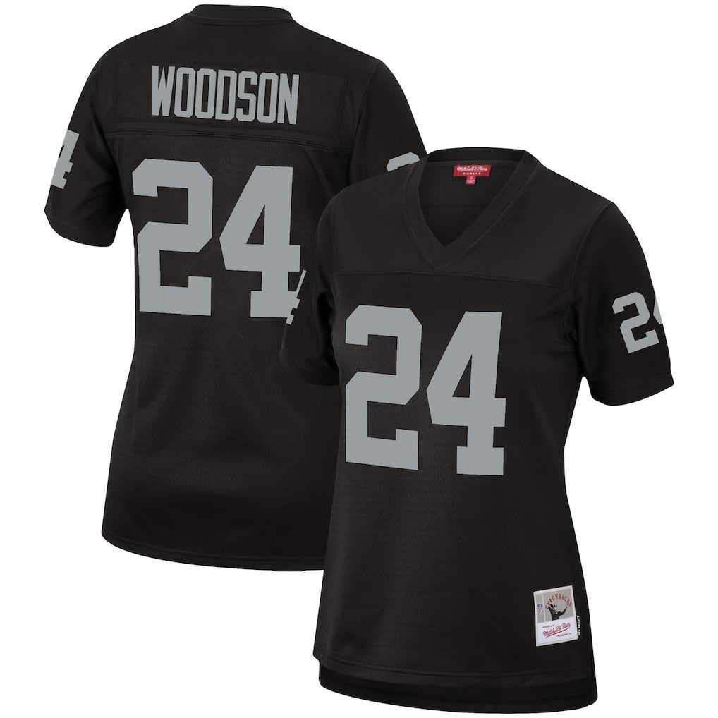 Charles Woodson Las Vegas Raiders Women's Legacy Replica Team Jersey Black | Mitchell & Ness